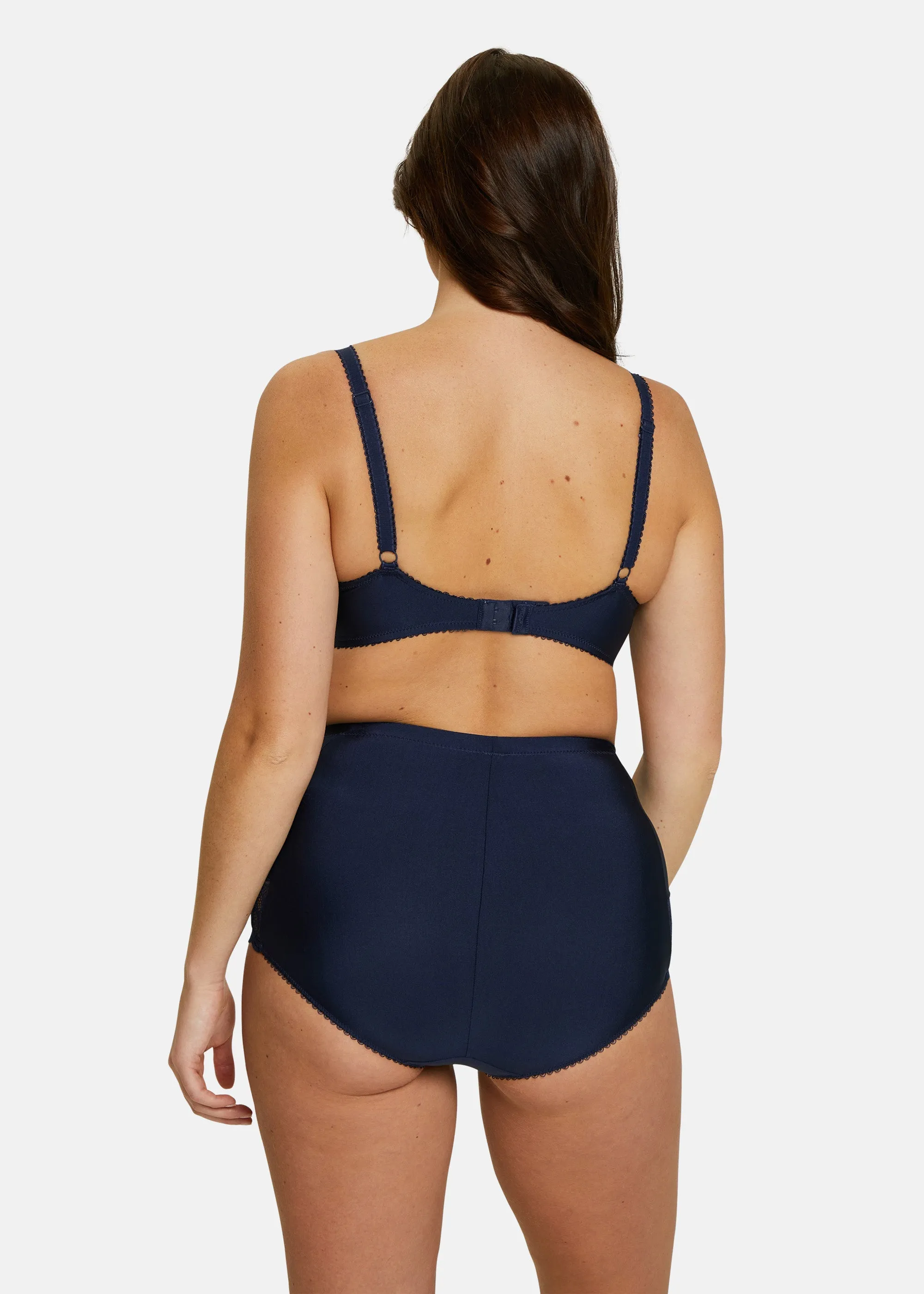 Culotte taille haute Ariane Bleu Marine