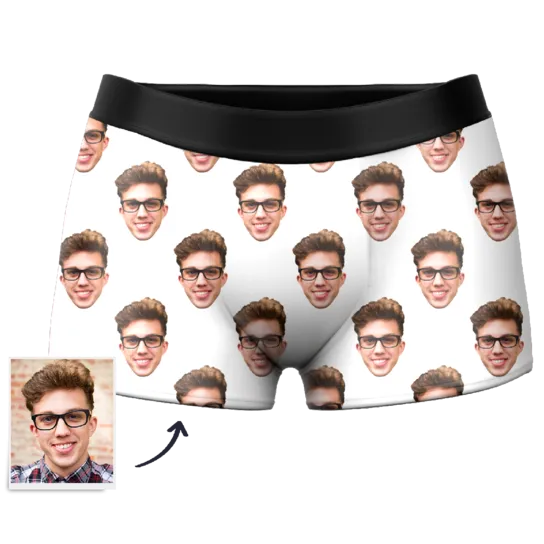 Custom Face Boxer Custom Boxer Breifs Men's Custom Colorful Face Boxer Shorts 3D Online Preview