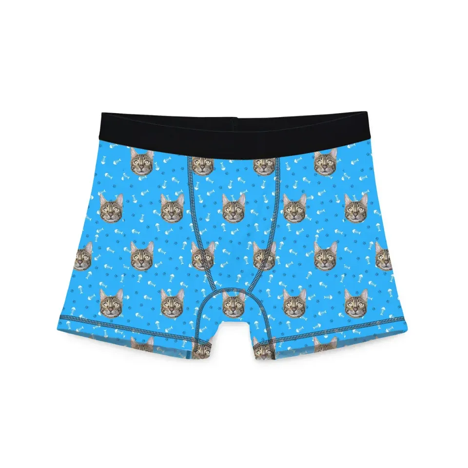 Custom Men Boxer Cat Bone