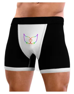 Cute Rainbow Angel Wings Heart Mens Boxer Brief Underwear