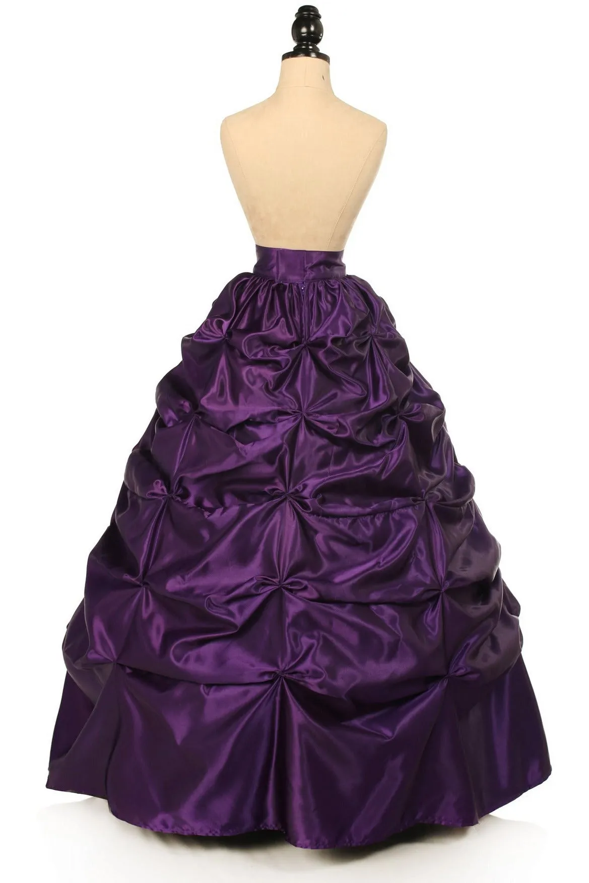 Daisy Corsets Plum Satin Pick-Up Long Skirt