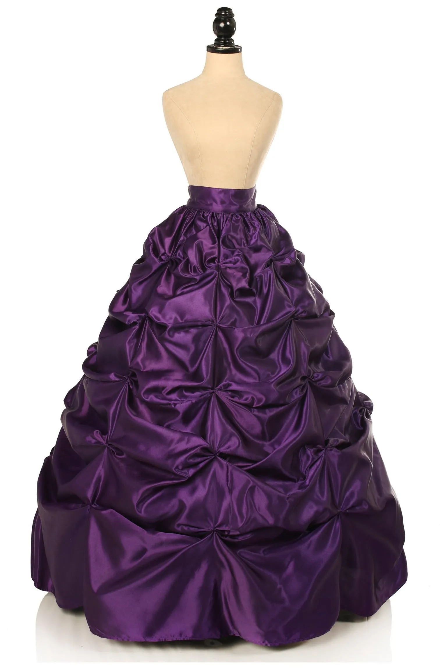 Daisy Corsets Plum Satin Pick-Up Long Skirt