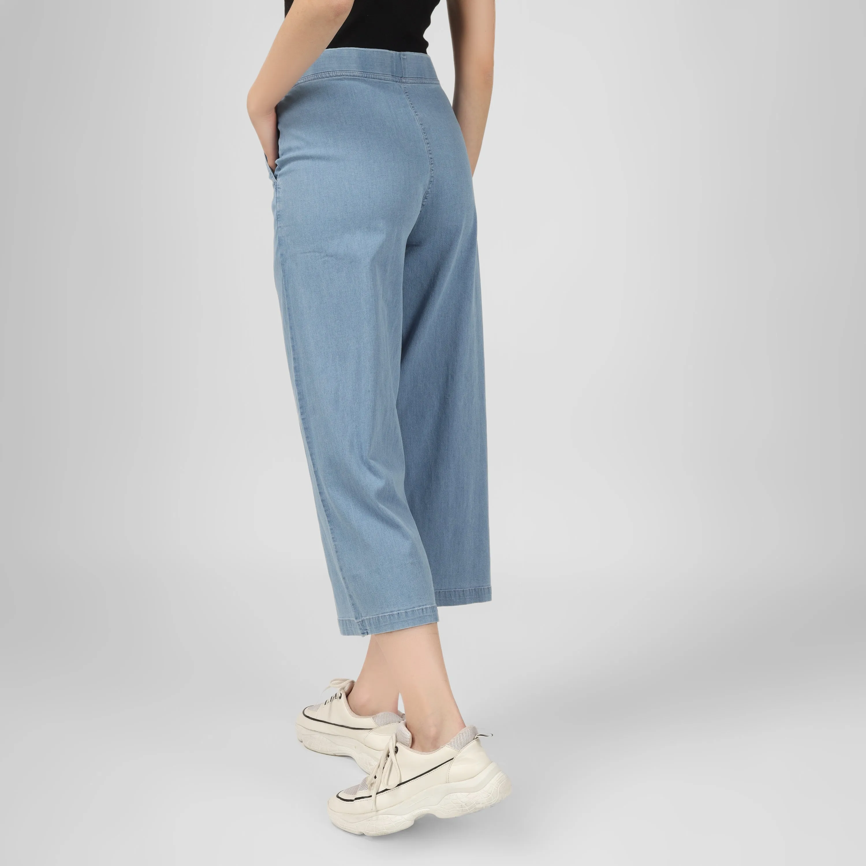 Denim Flare Pants