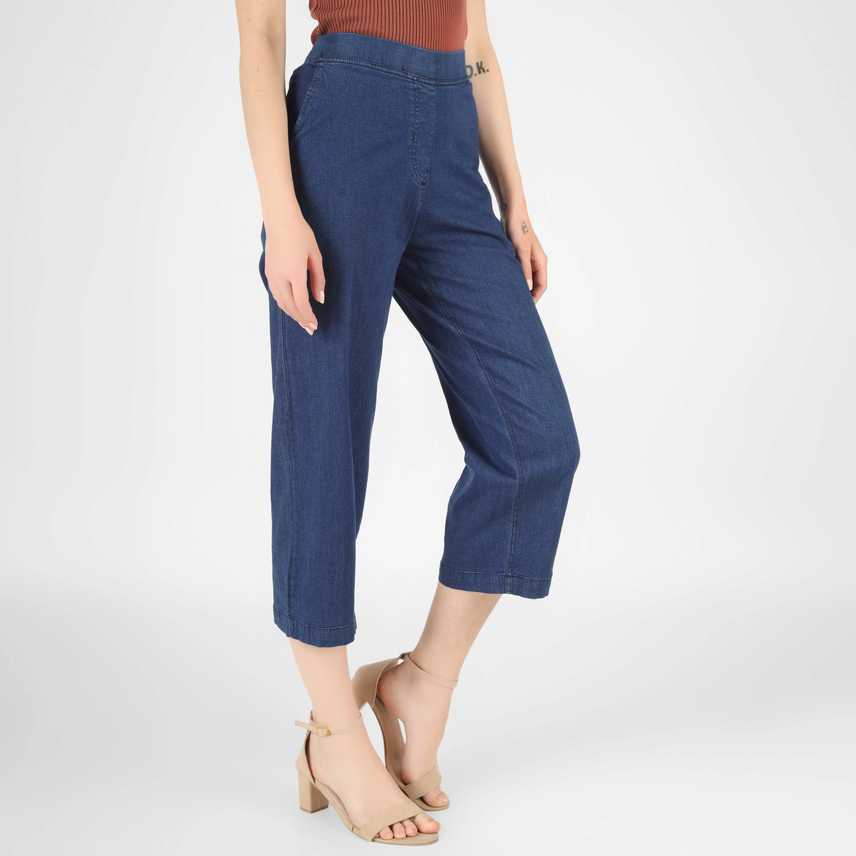 Denim Flare Pants