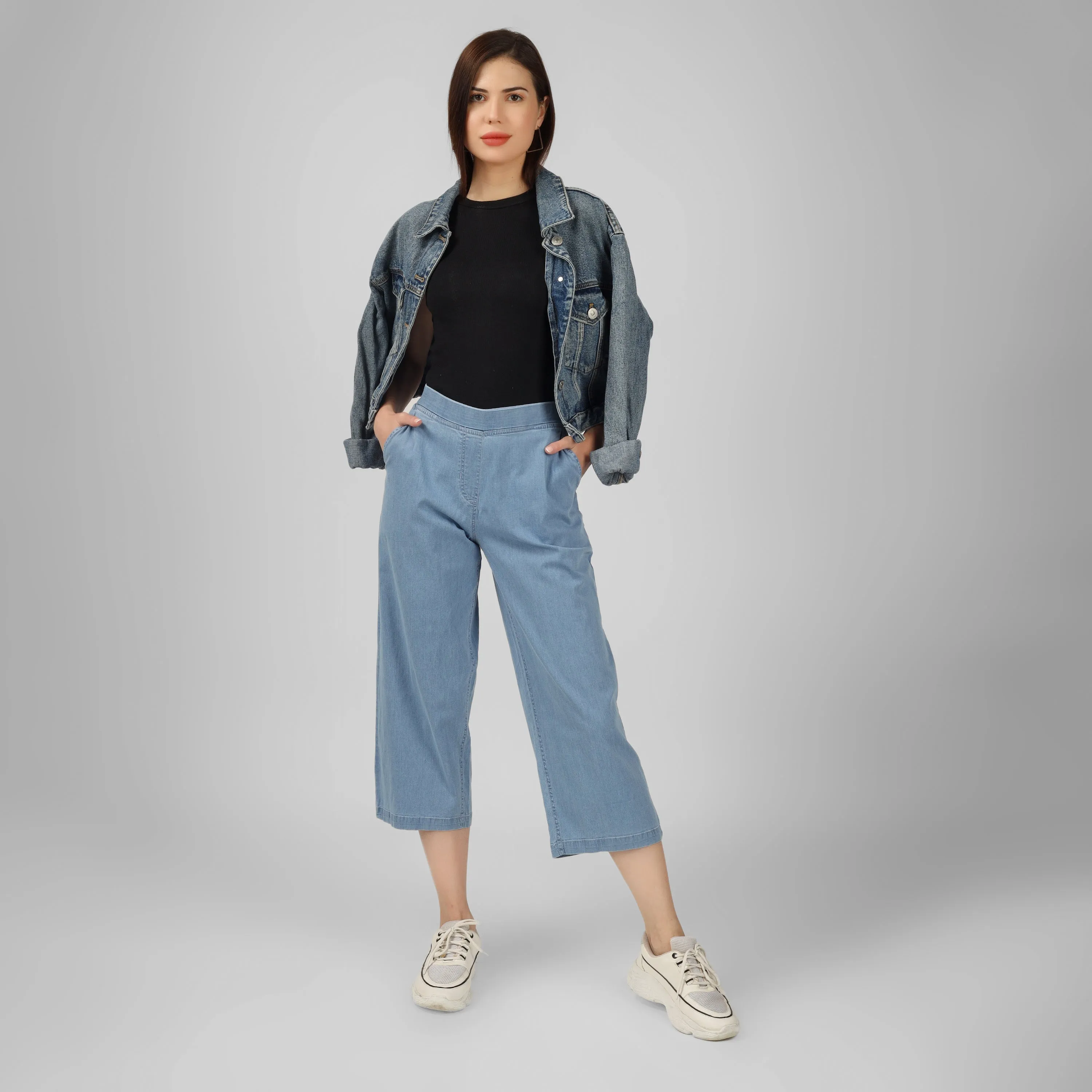 Denim Flare Pants