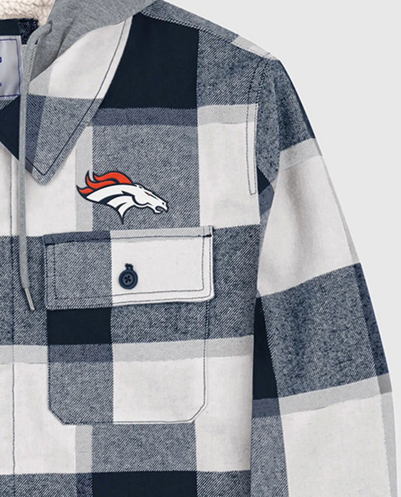 Denver Broncos The Big Joe Sherpa Lined Plaid Jacket