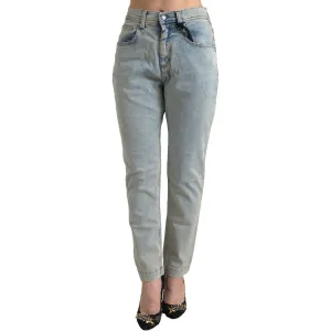 Dolce & Gabbana Chic Mid Waist Skinny Jeans in Blue