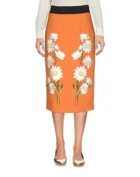 Dolce & Gabbana Women 3/4 length skirt Orange 10 UK