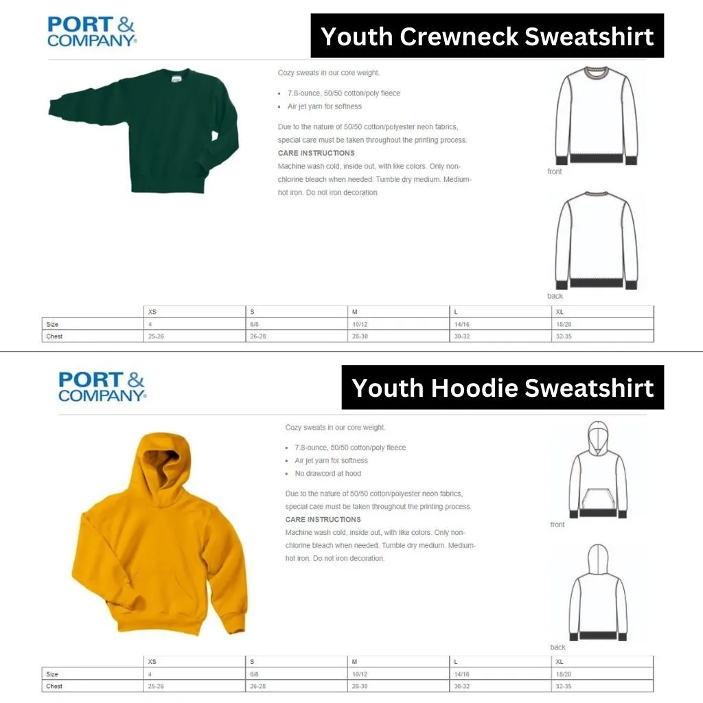 Duello Elementary Logo Design On Adult and Youth Tees And Sweatshirts