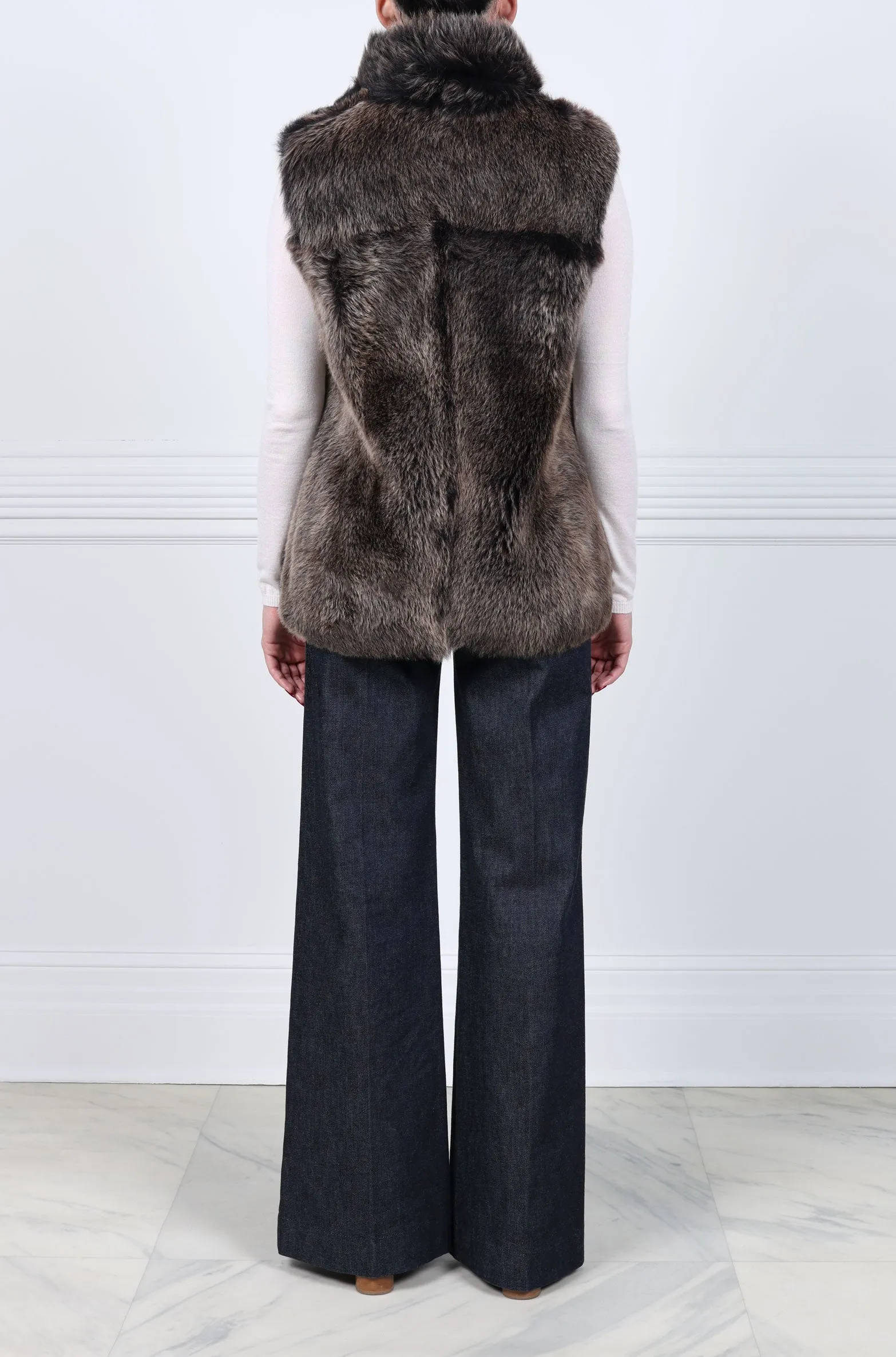 Dyed Toscana Shearling Vest