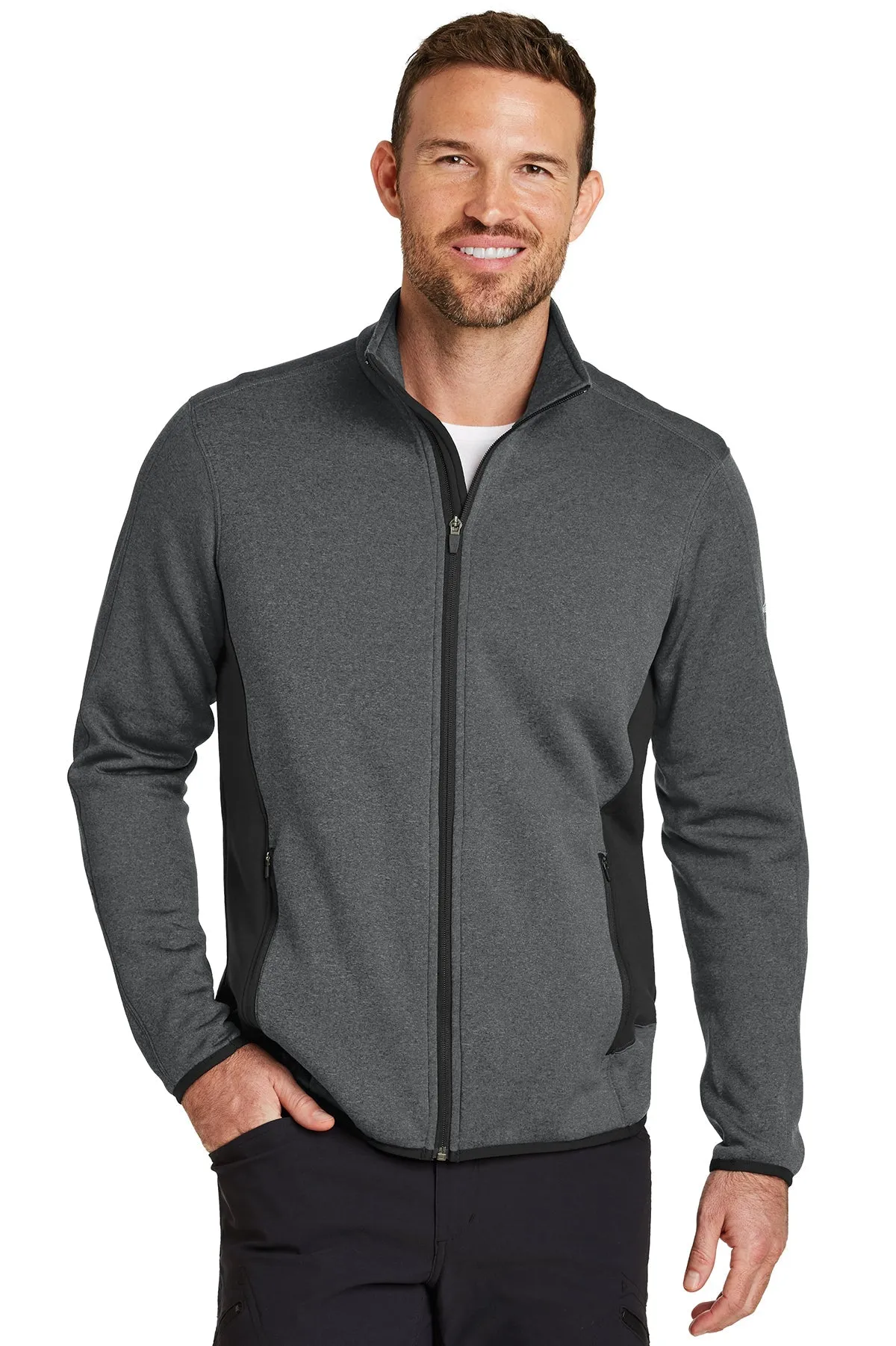 Eddie Bauer Custom Stretch Fleece Jackets, Dark Charcoal Heather