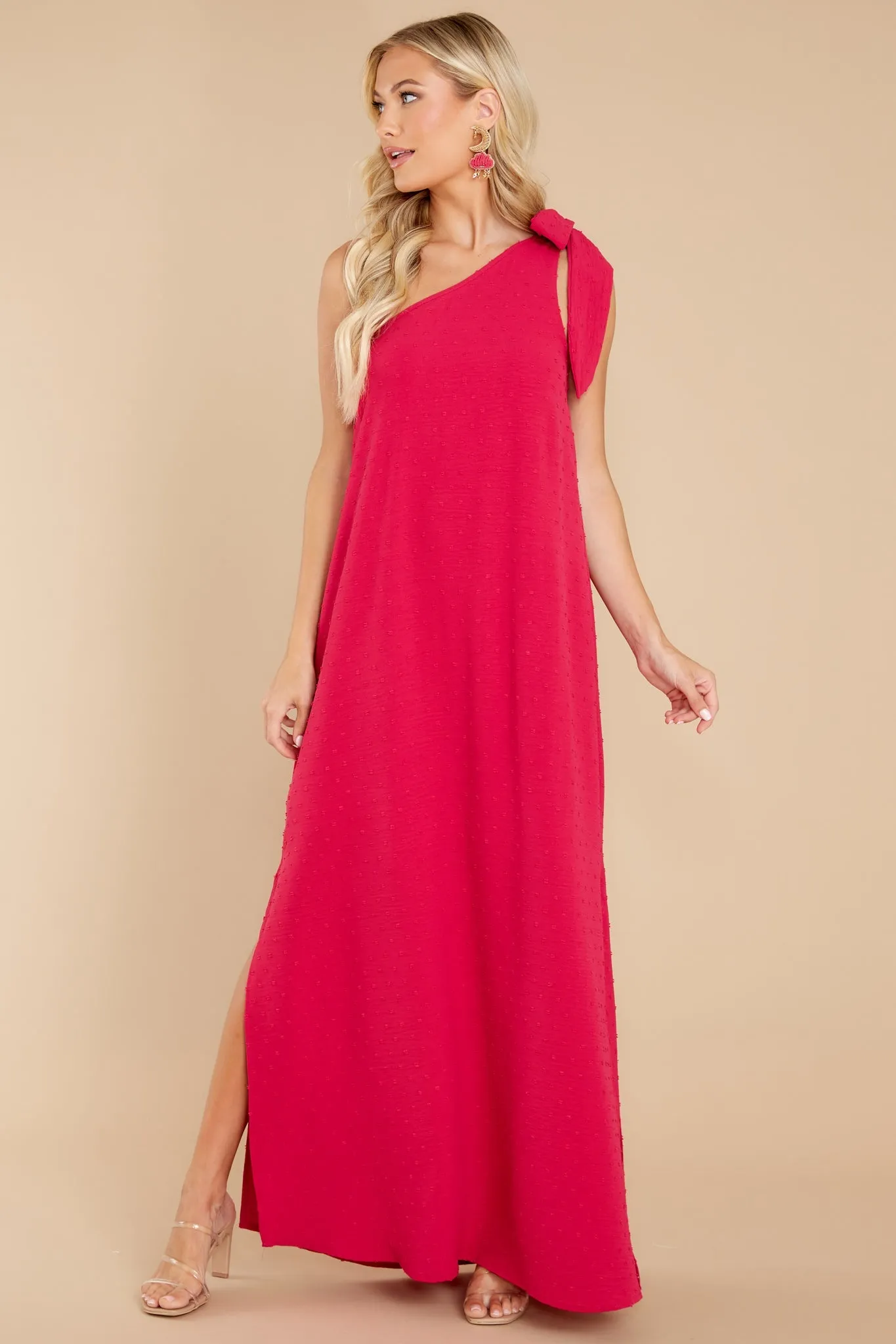 Elegance Is Everything Magenta Maxi Dress