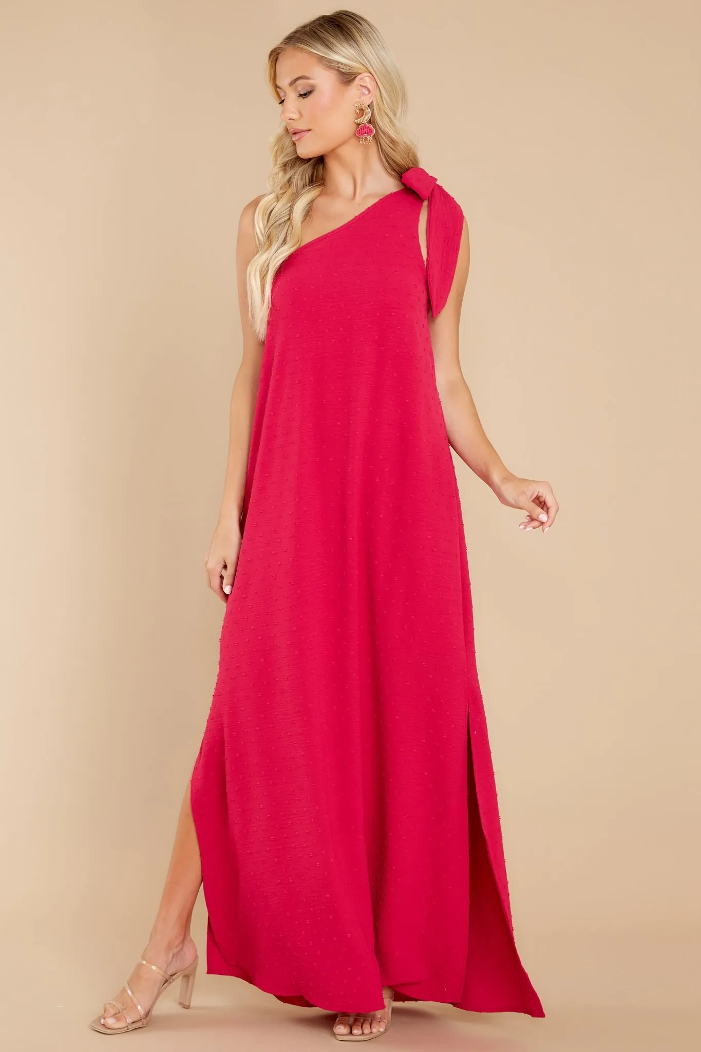 Elegance Is Everything Magenta Maxi Dress