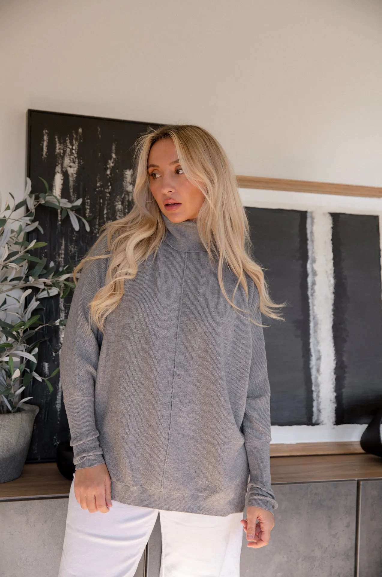 Elsie Oversized Turtleneck Sweater