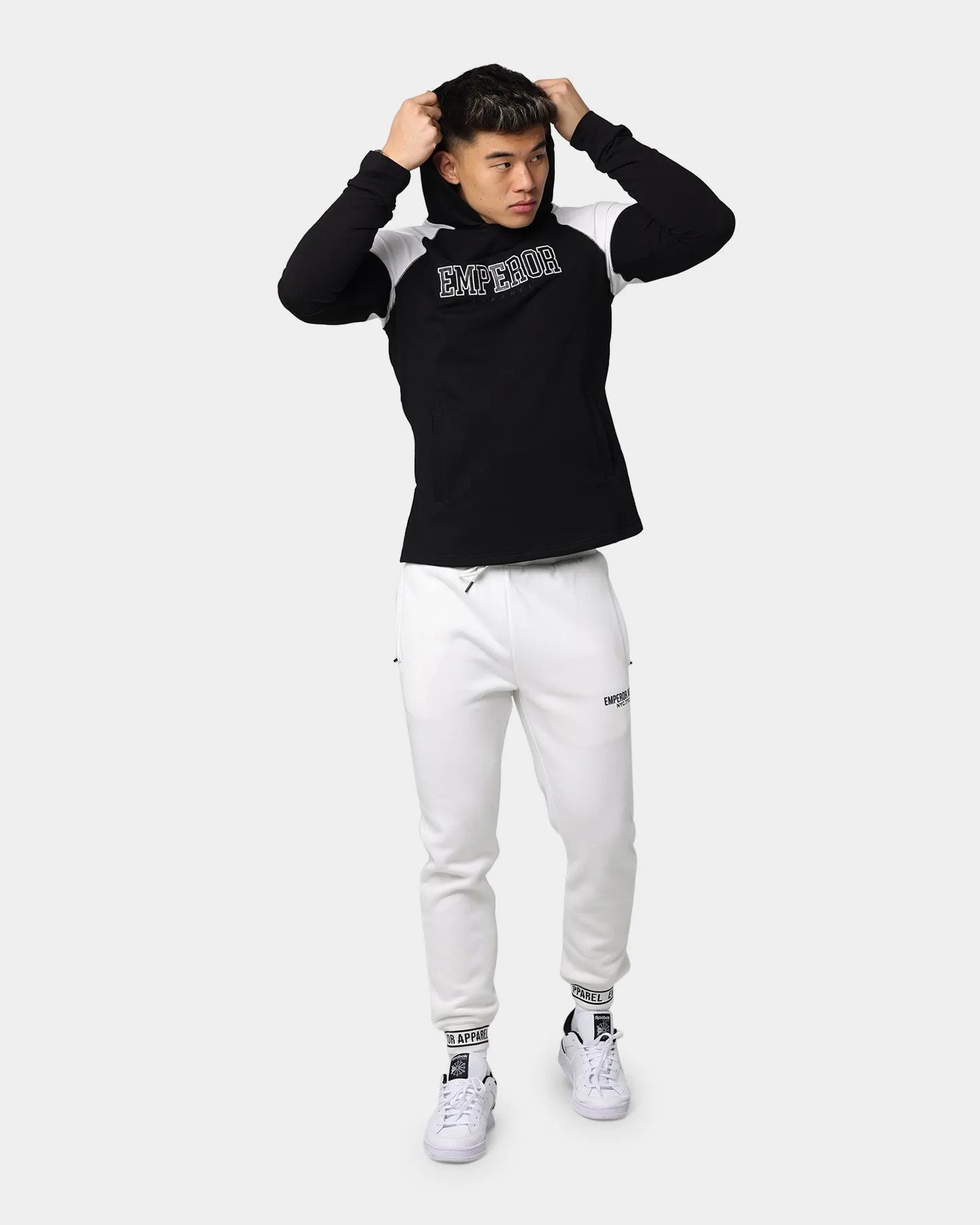 Emperor Apparel Athletic Hoodie Black/Off White