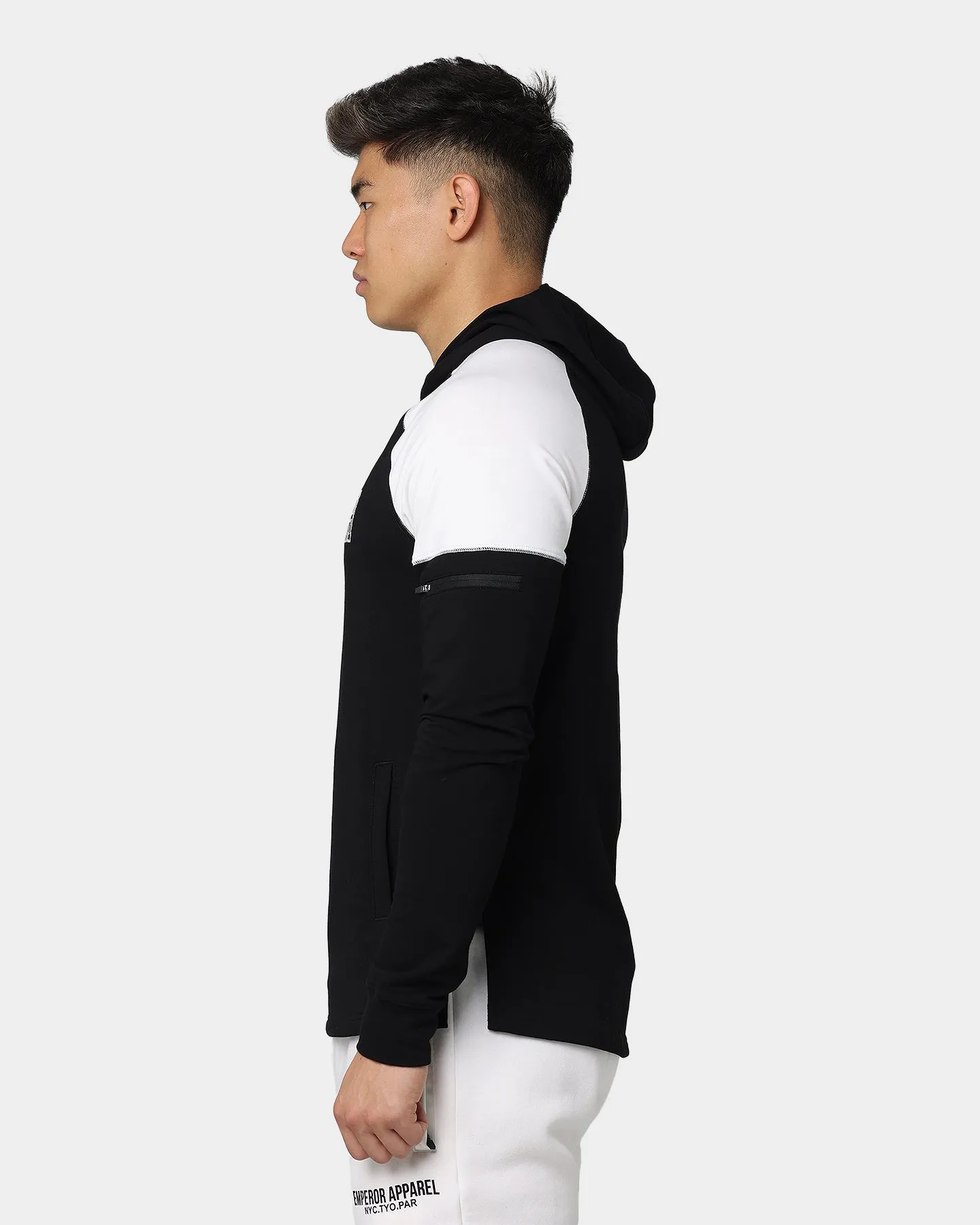 Emperor Apparel Athletic Hoodie Black/Off White