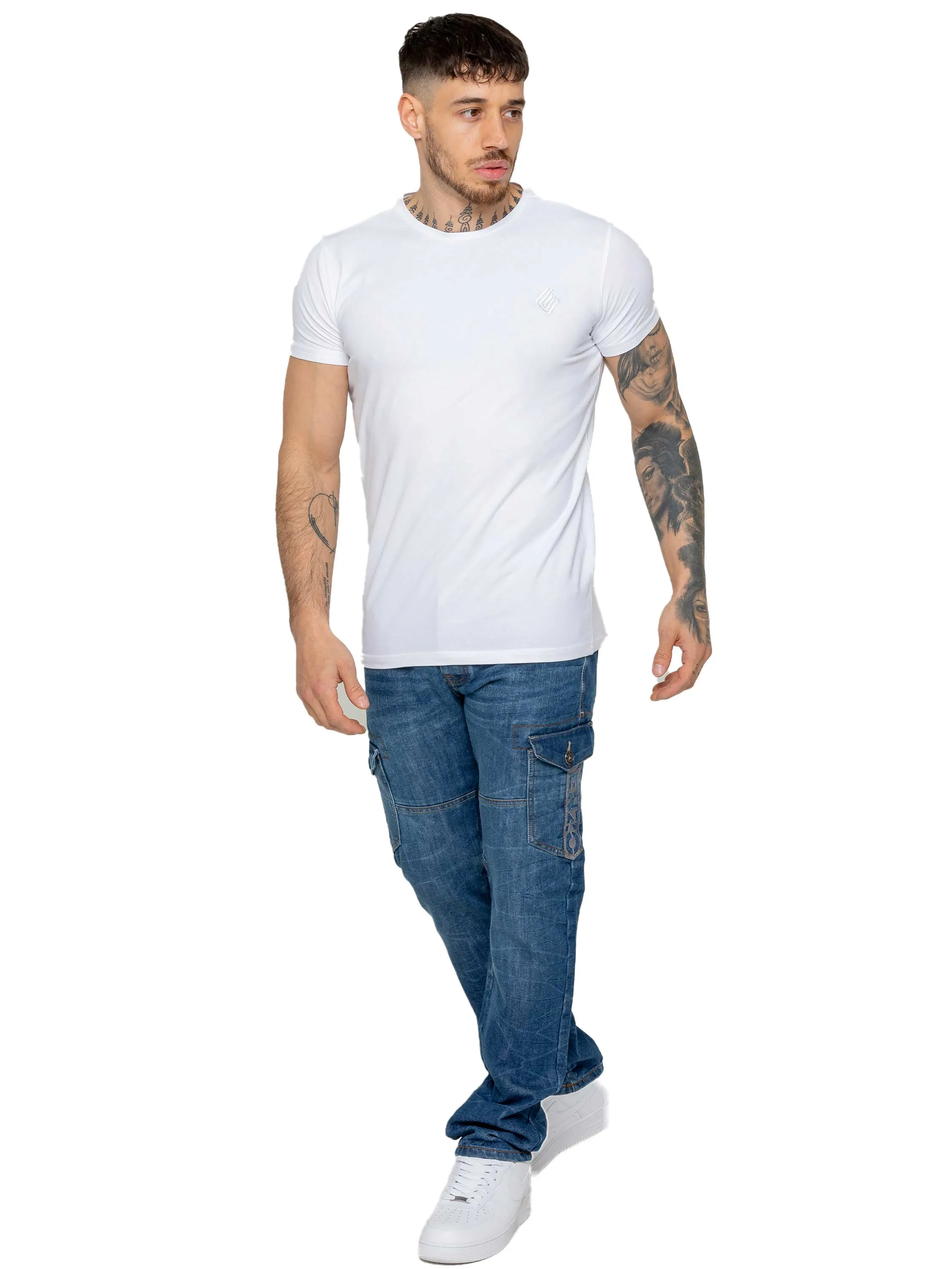 Enzo | Mens Straight Leg Designer Jeans