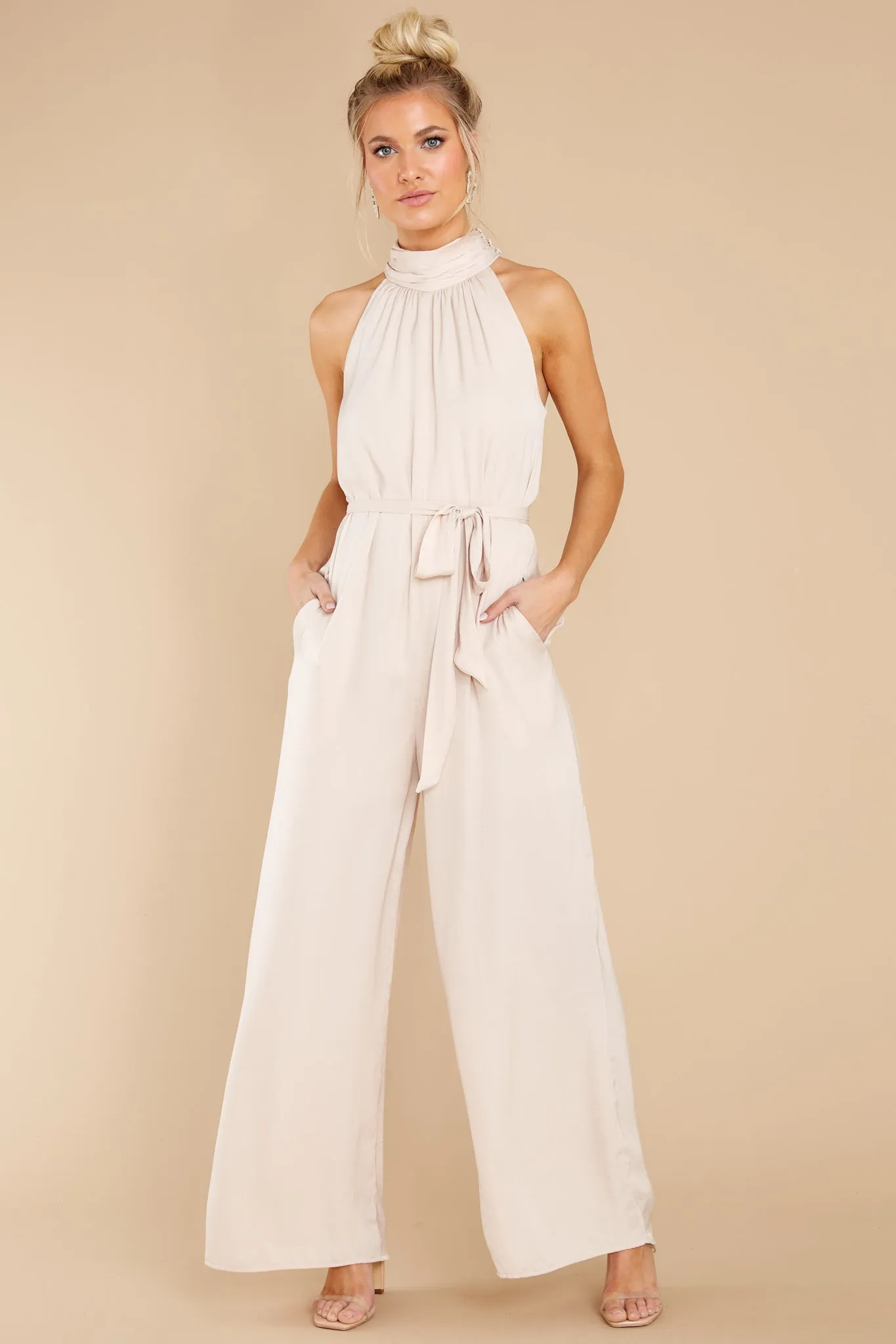 Fancy Fantasies Beige Jumpsuit