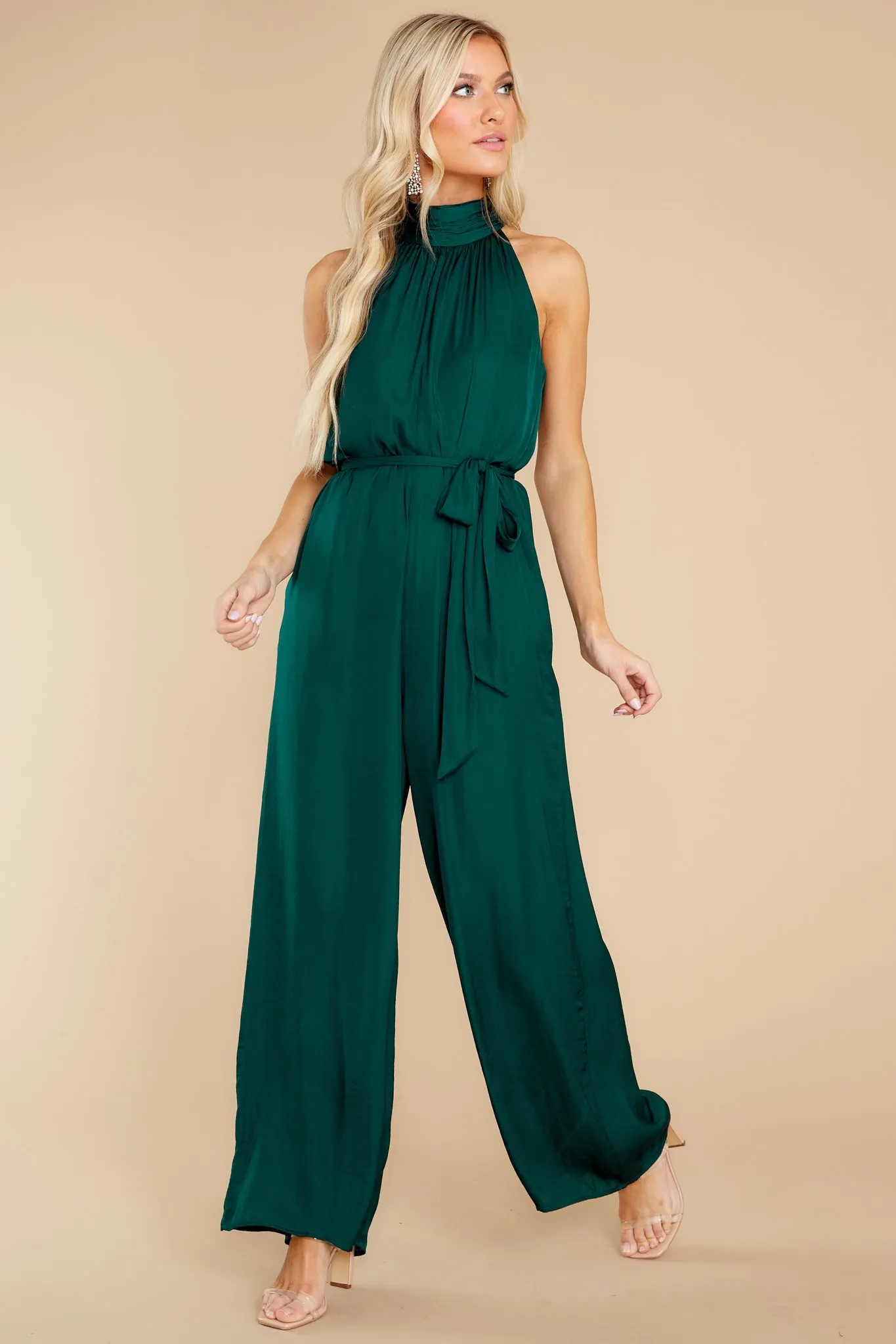 Fancy Fantasies Hunter Green Jumpsuit