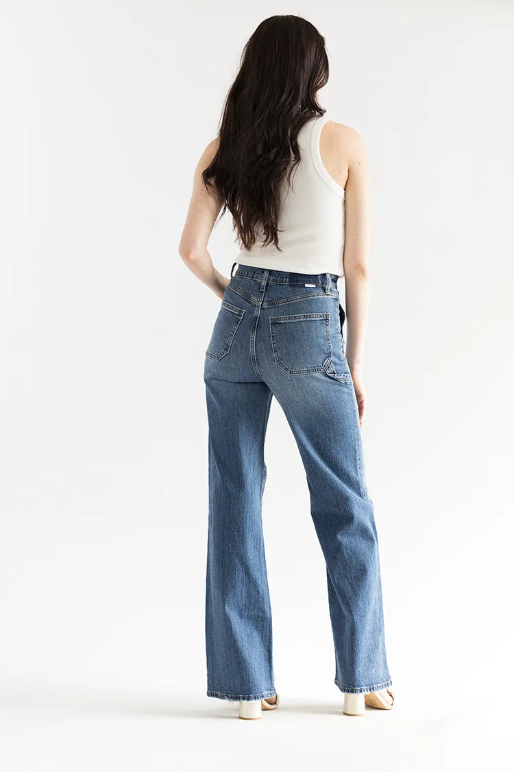 Far Out w/ Patch Pocket Wide Leg Jean