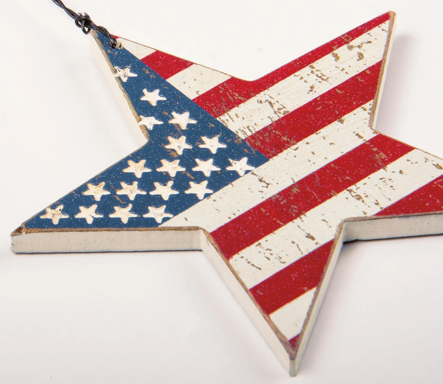 Flag Star Ornament