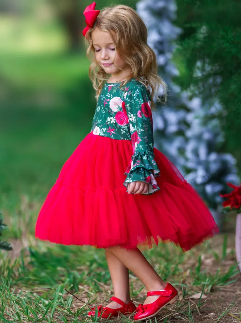 Florals For The Holidays Tutu Dress