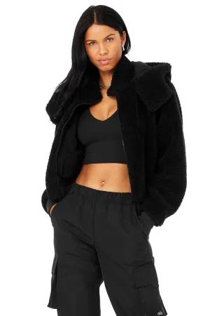 Foxy Sherpa Jacket - Black