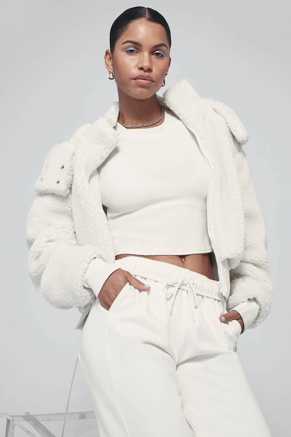 Foxy Sherpa Jacket - Ivory