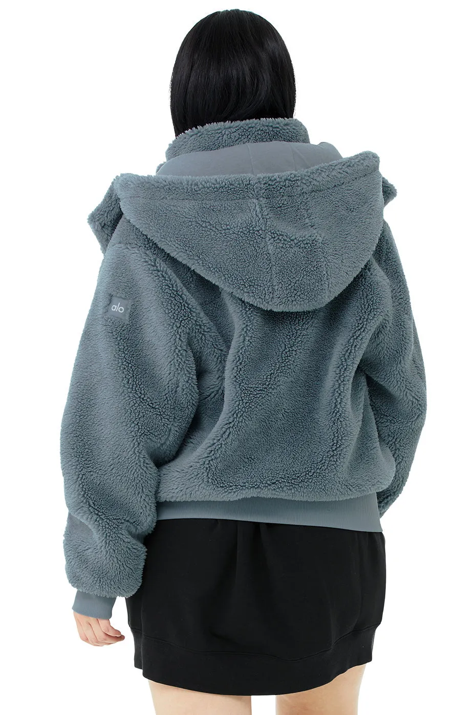 Foxy Sherpa Jacket - Steel Blue