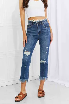 Full Size Undone Chic Straight Leg Jeans