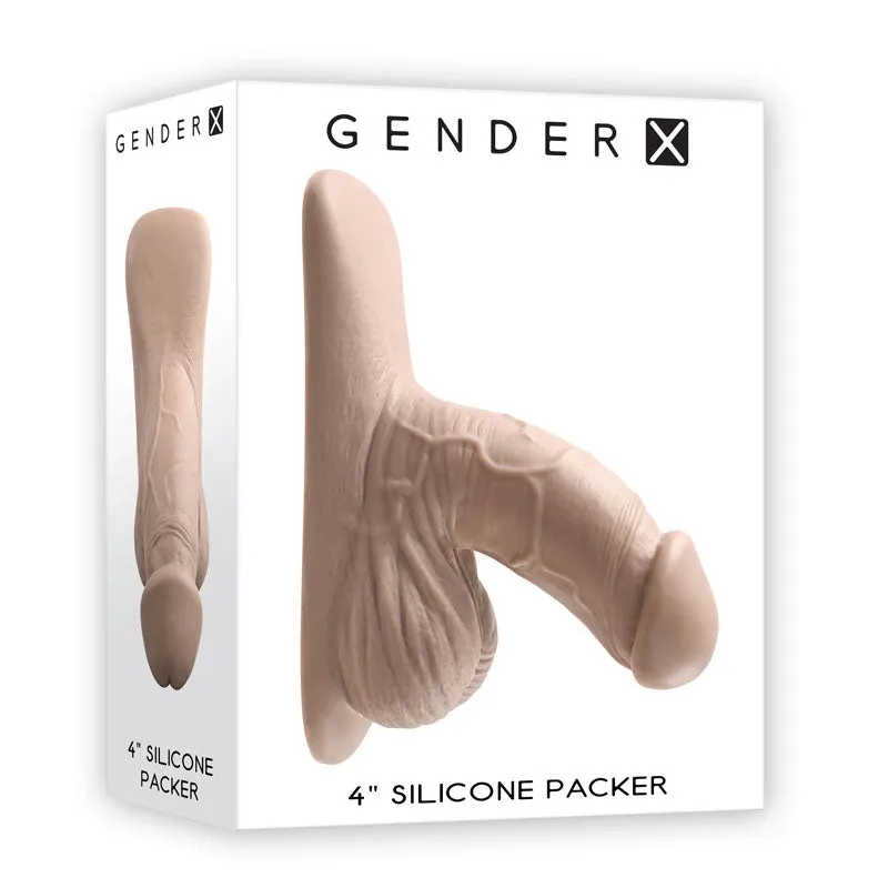 Gender X 4'' SILICONE PACKER LIGHT - Flesh 10 cm Packer