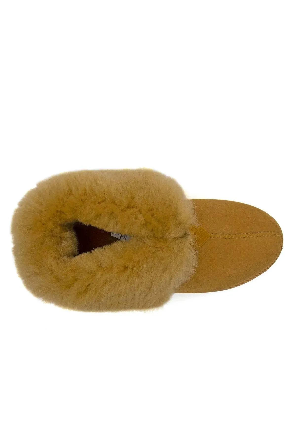 Genuine Suede Sheepskin Unisex Fudnap 191200 Mustard