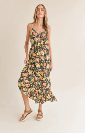 Gia Fruitful Button Down Maxi Dress