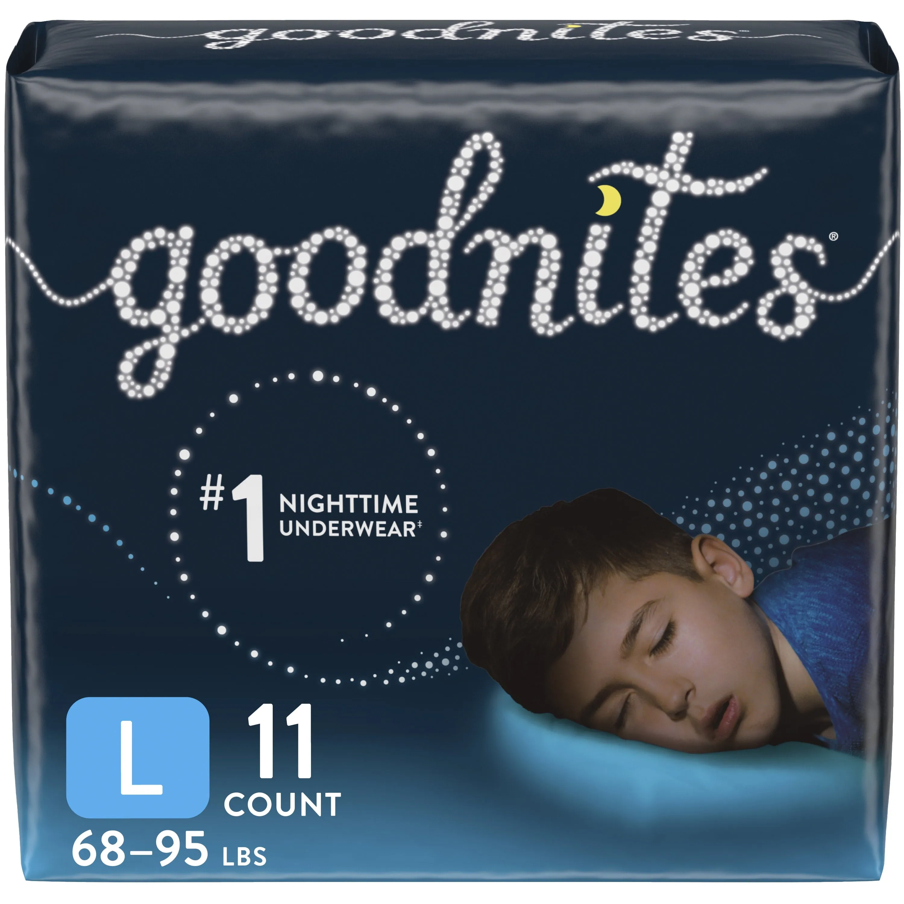 Goodnites Nighttime Bedwetting Underwear for Boys, L, 11 Ct