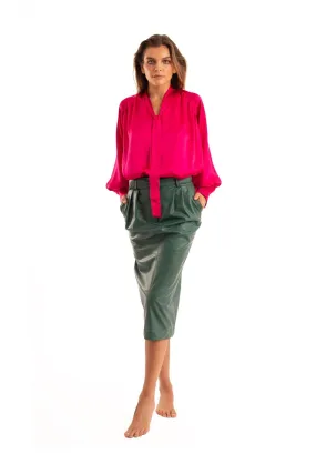 Green Midi Skirt - NOPIN