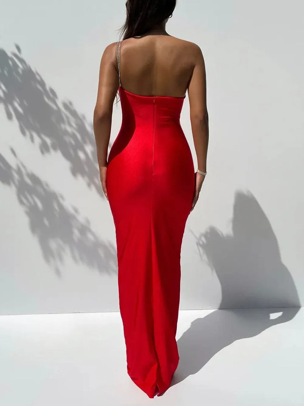 Hadley Off Shoulder Backless Maxi Dress