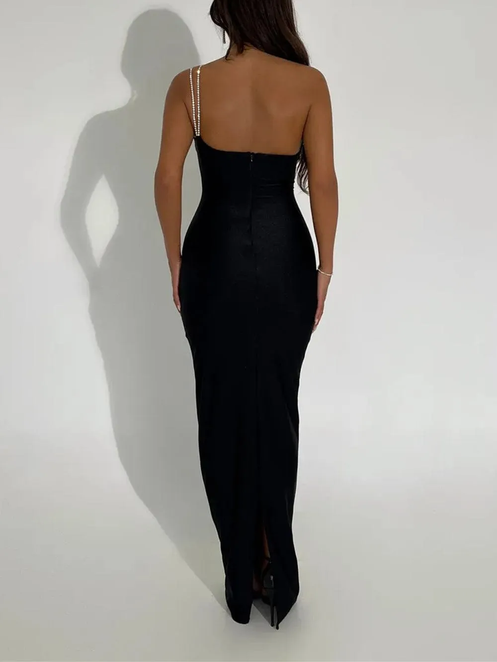 Hadley Off Shoulder Backless Maxi Dress