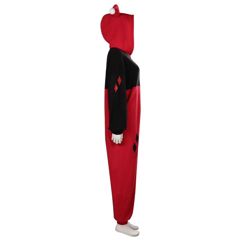 Harley Quinn/Harleen Quinzel Cosplay Costume Adult Jumpsuit Sleepwear Pajams