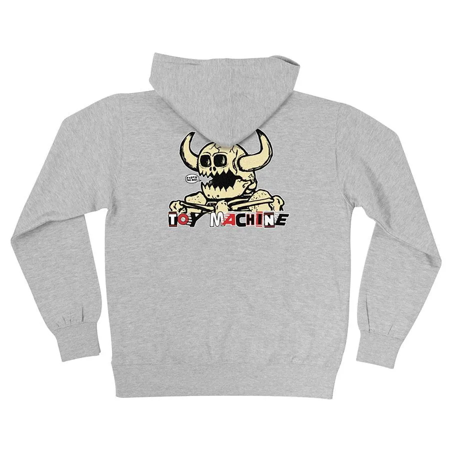 INDEPENDENT X TOY MACHINE SWEATER TOY MASH UP HEATHER GREY