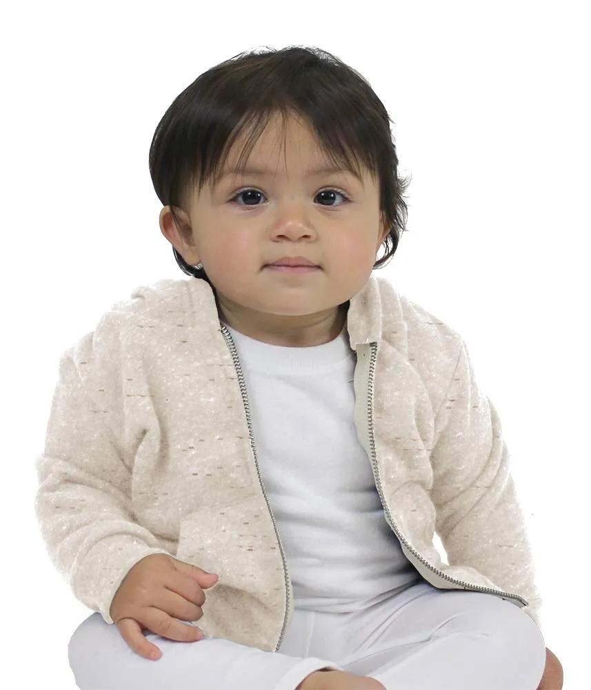 Infant Triblend Fleece Zip Hoody - Oatmeal