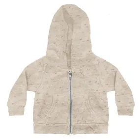 Infant Triblend Fleece Zip Hoody - Oatmeal