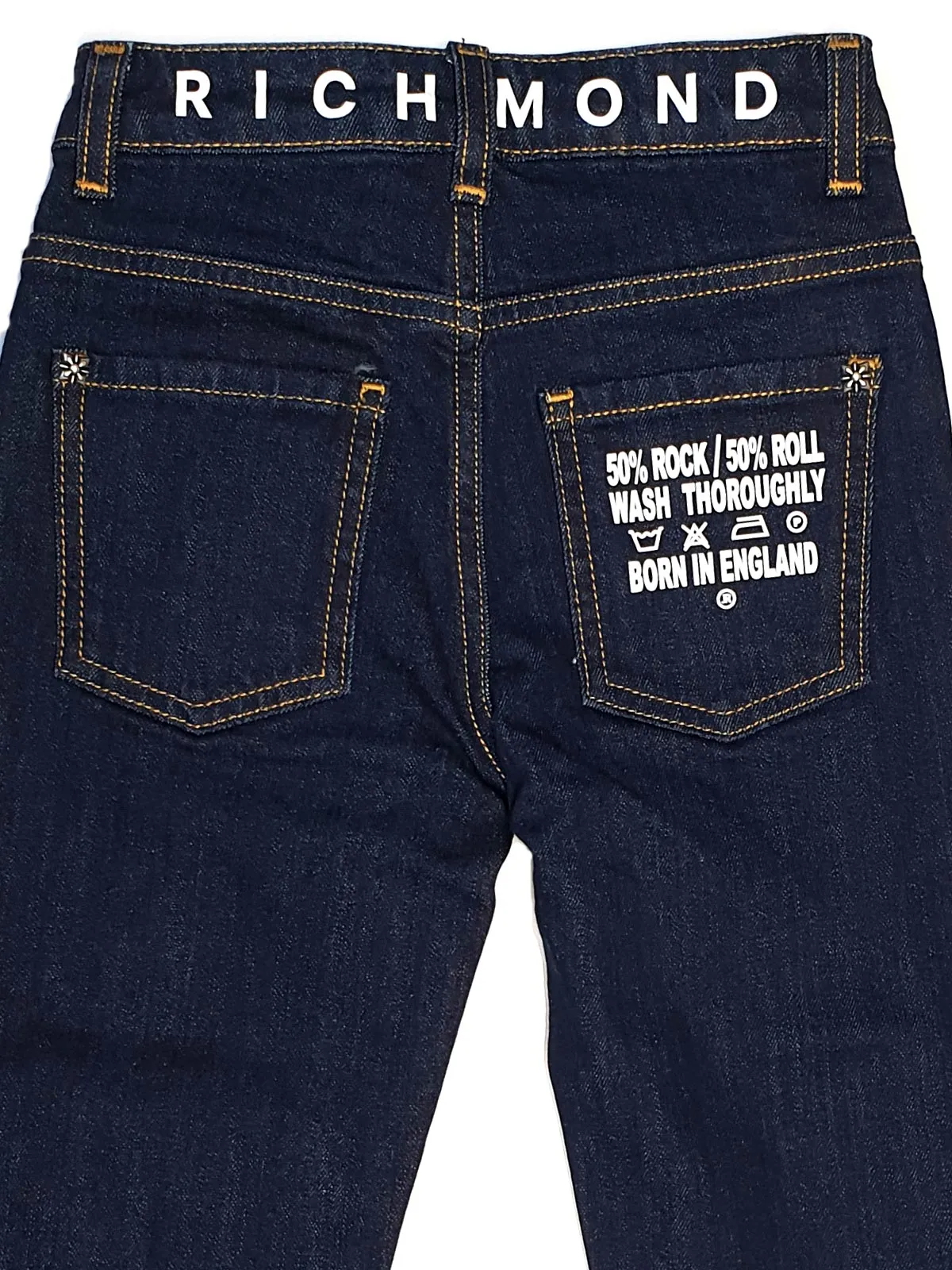 John Richmond- Boys' jeans with logo on the back