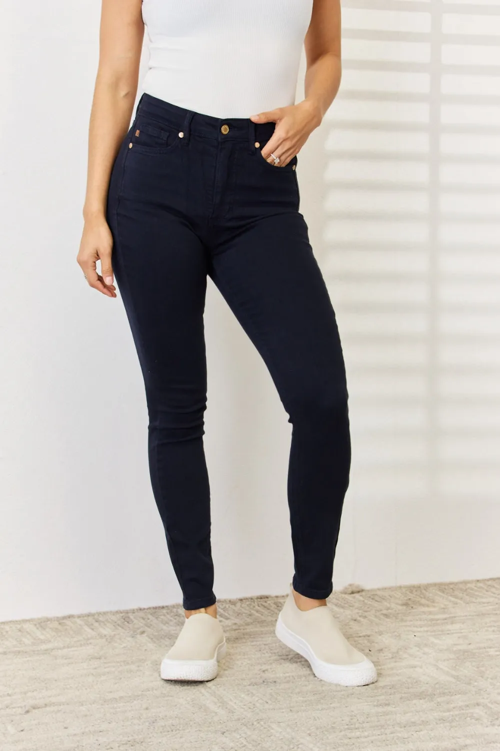 Judy Blue Garment Dyed Tummy Control Skinny Jeans [Online Exclusive]