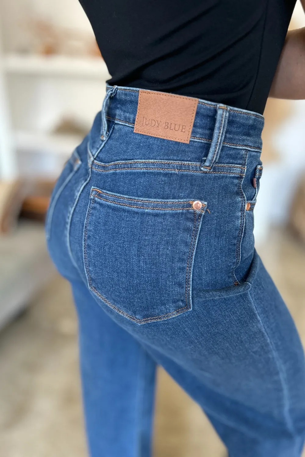 Judy Blue High Rise Straight Jeans [Online Exclusive]