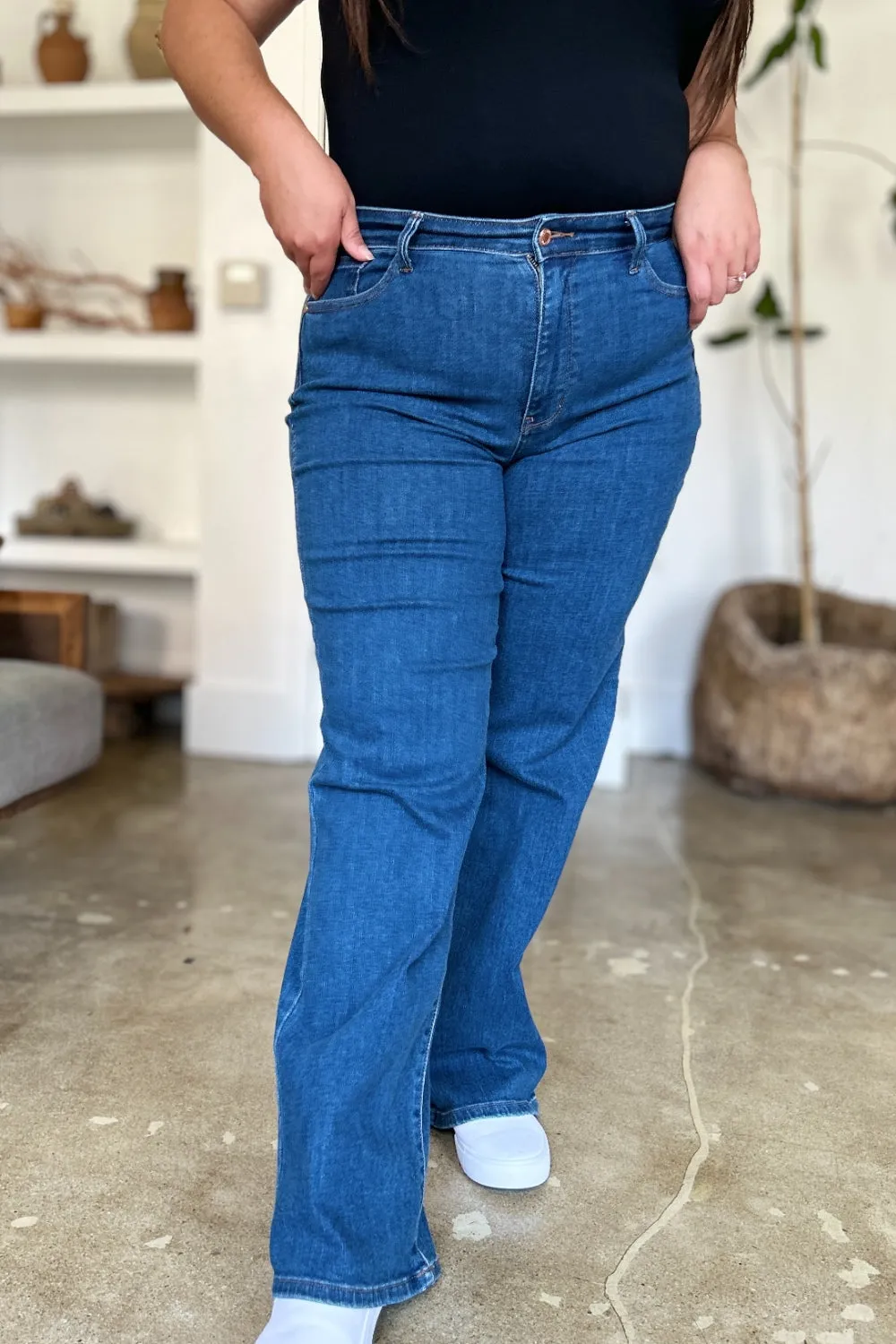 Judy Blue High Rise Straight Jeans [Online Exclusive]