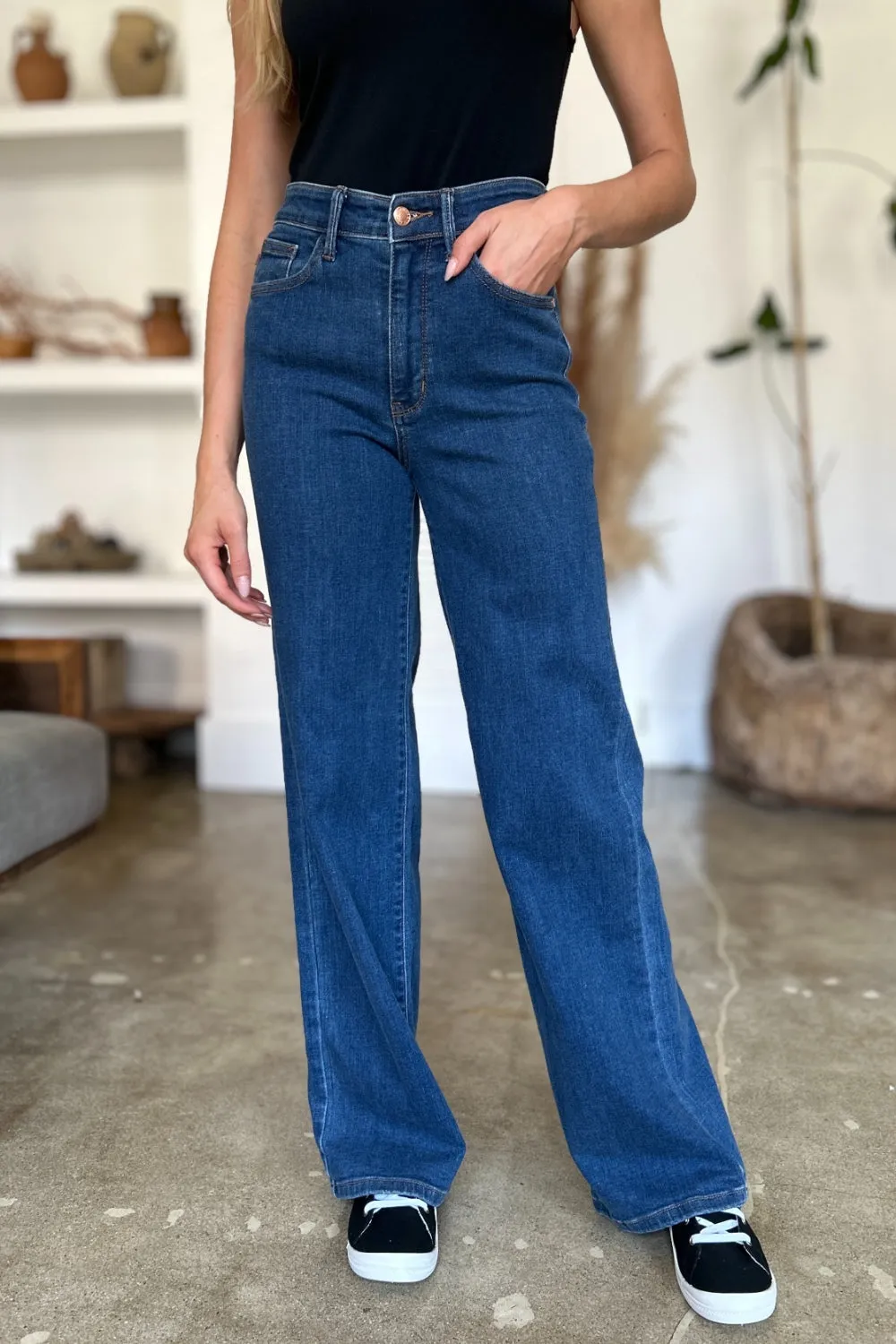 Judy Blue High Rise Straight Jeans [Online Exclusive]