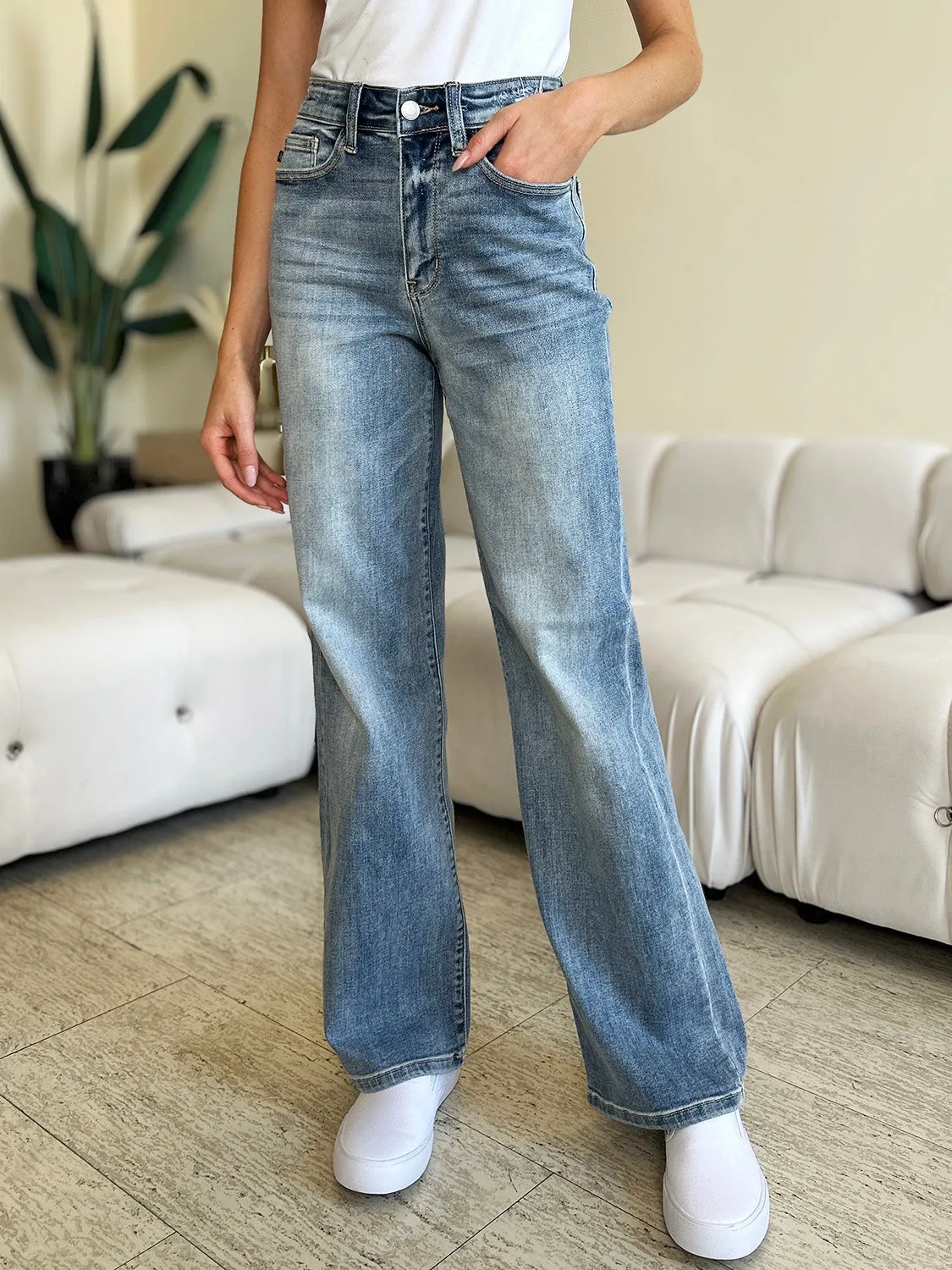 Judy Blue High Waist Straight Jeans [Online Exclusive]