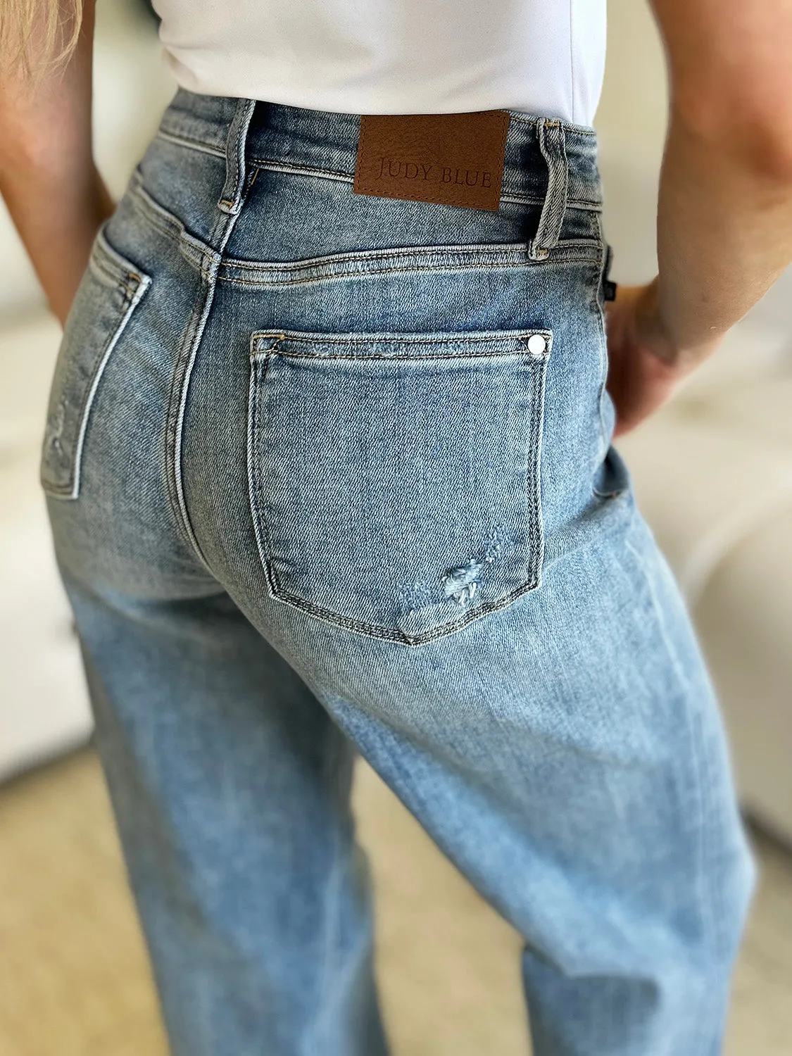 Judy Blue High Waist Straight Jeans [Online Exclusive]