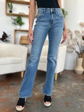 Judy Blue Mid-Rise Waist Straight Jeans [Online Exclusive]