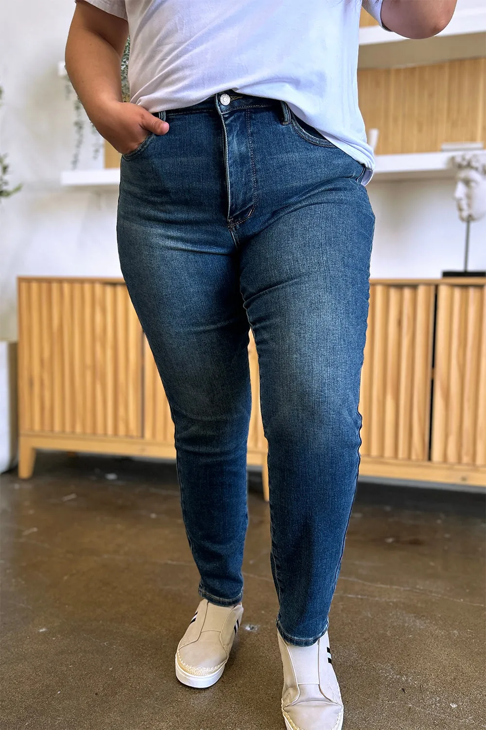 Judy Blue Tummy Control High Waist Slim Jeans [Online Exclusive]